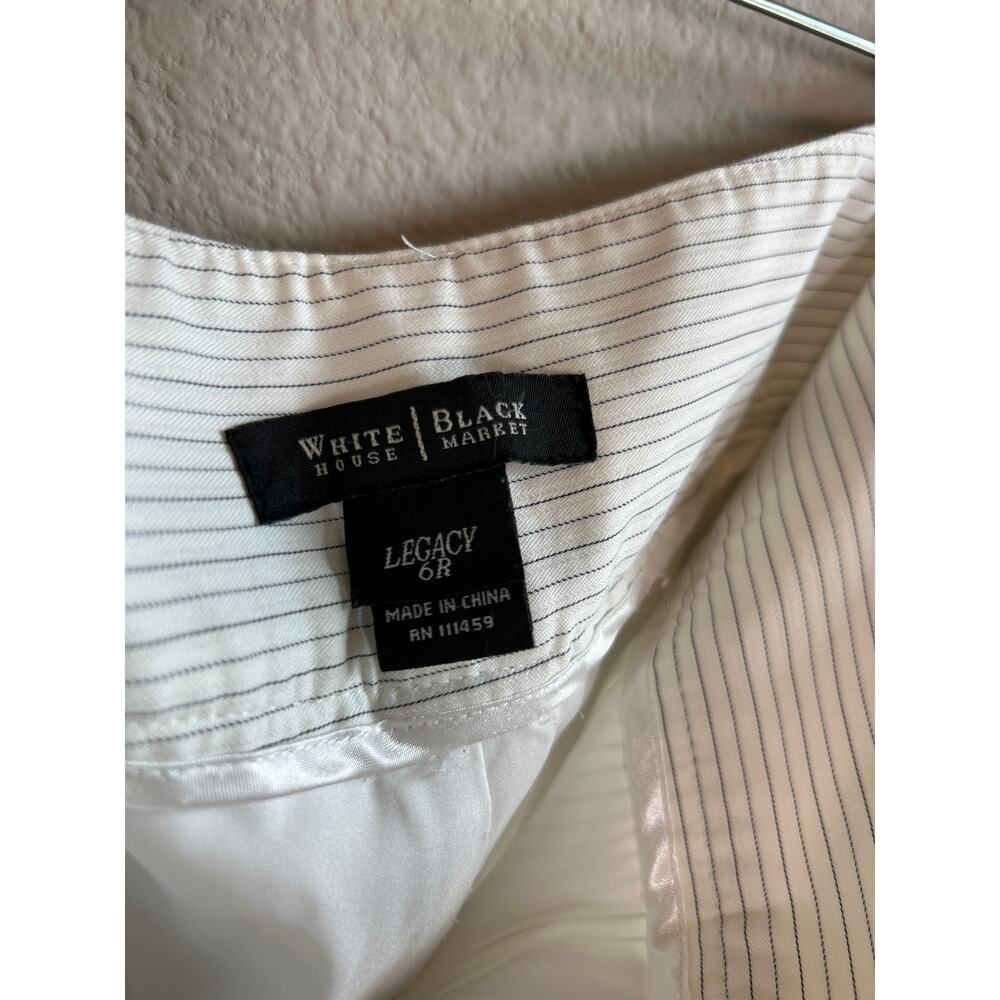 White House Black Market | Pinstripe Trouser Pant | 6R - Picture 15 of 15